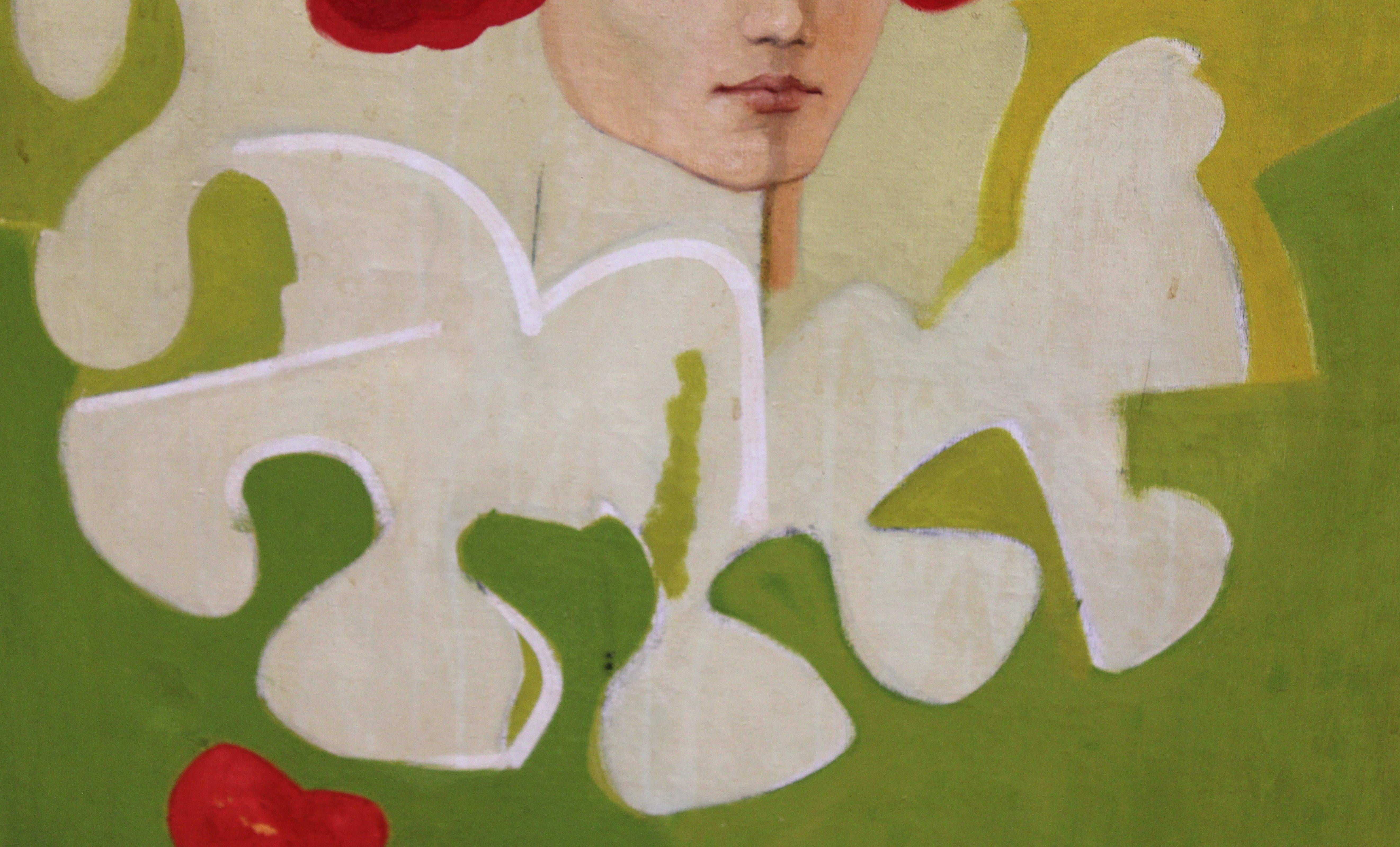 Óleo sobre tela - Zusammenstellung - Jahr 1969 (Grün), Figurative Painting, von Rafael Illana