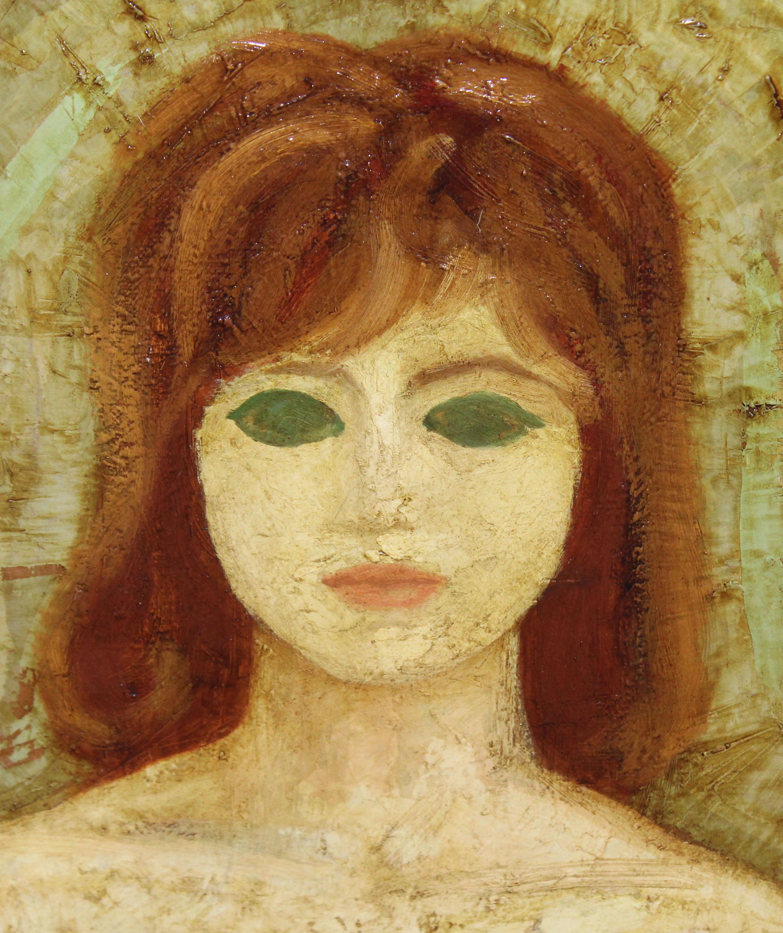 Óleo sobre tela - Desnudo femenino - Año 1966 - Painting Otro estilo de arte de Rafael Illana