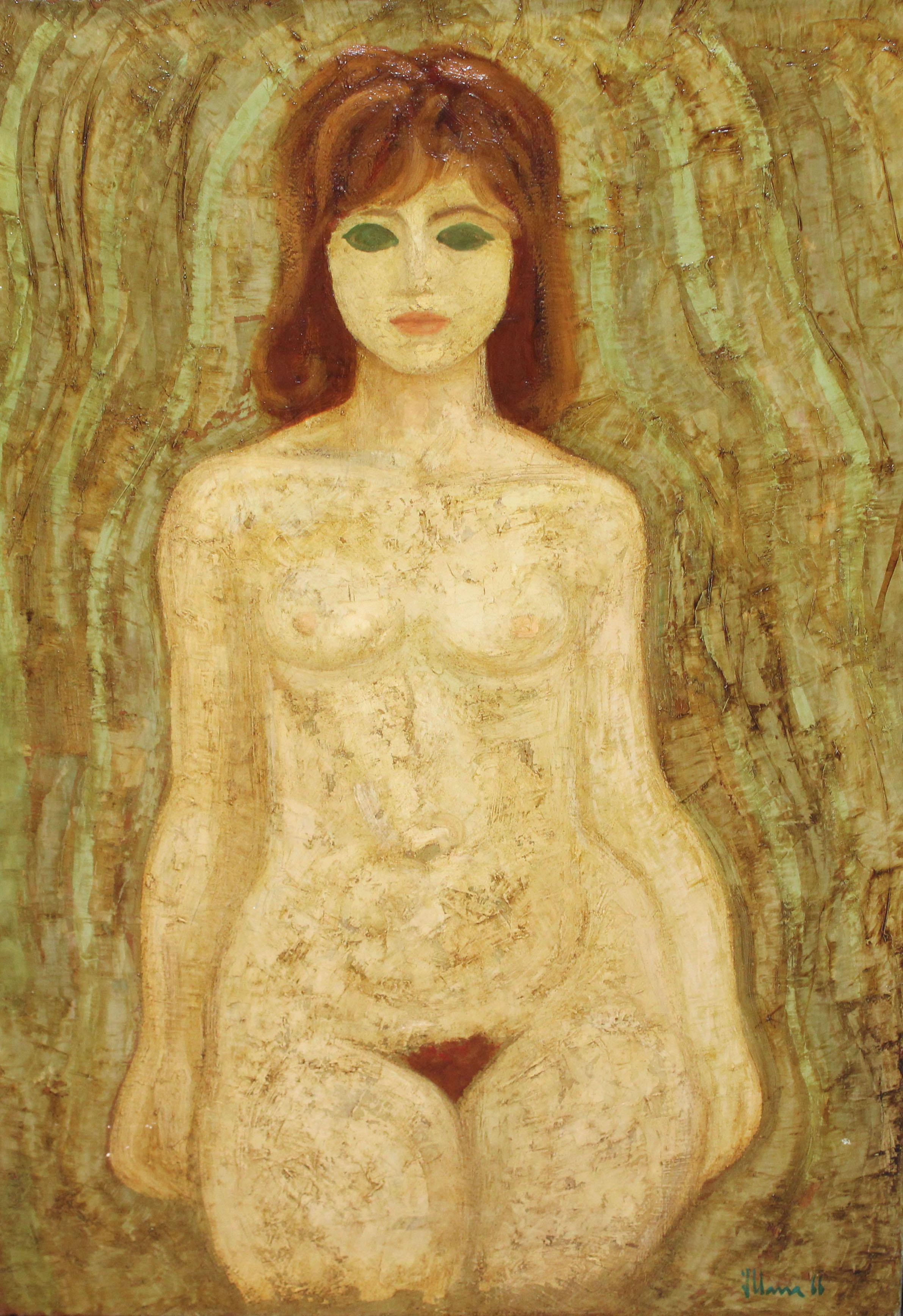 Óleo sobre tela - Desnudo femenino - Año 1966