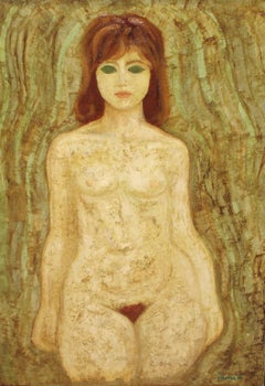 Óleo sobre tela - Desnudo femenino - Año 1966