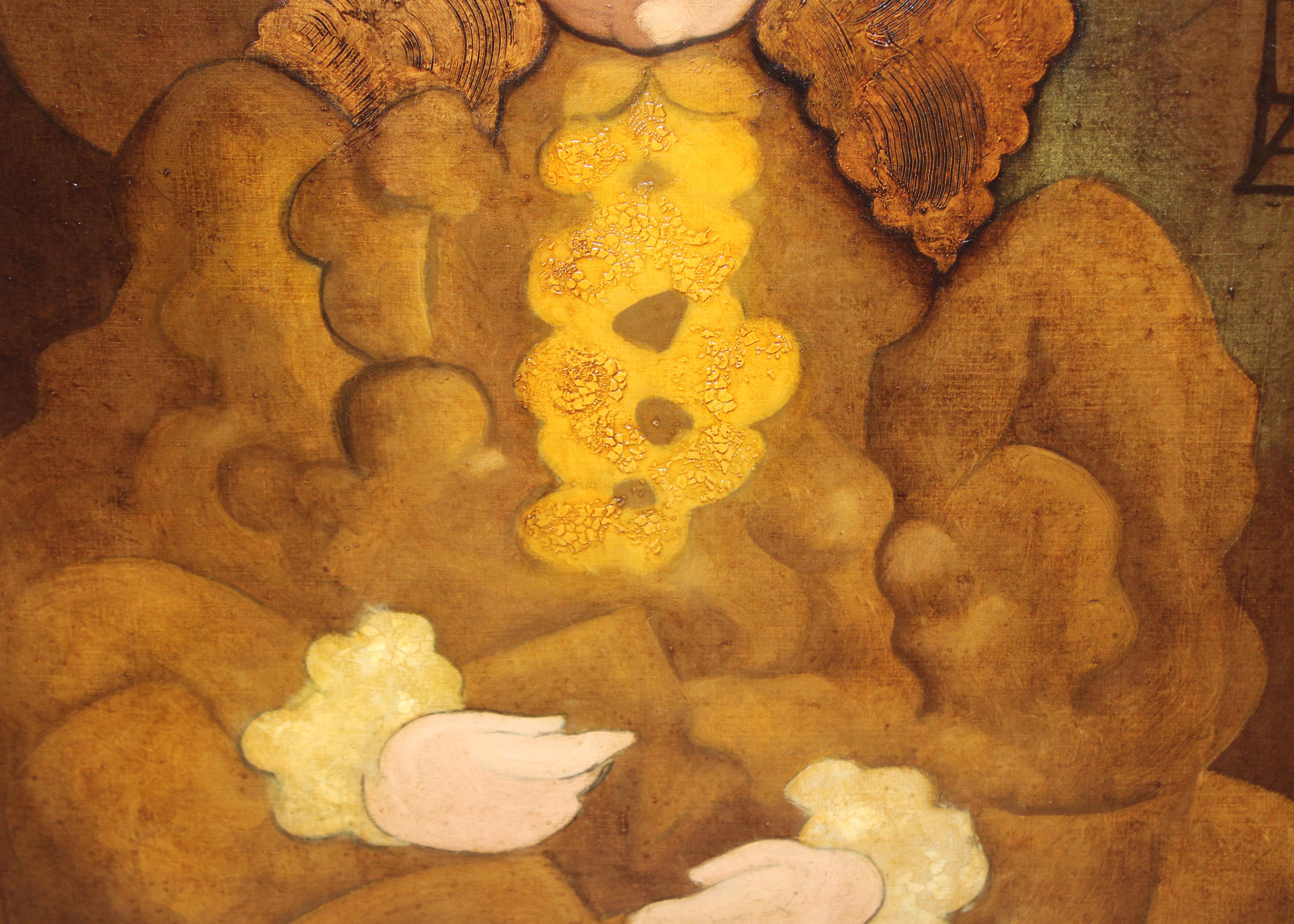 Óleo sobre tela - Infanta - Año 1975 im Angebot 1