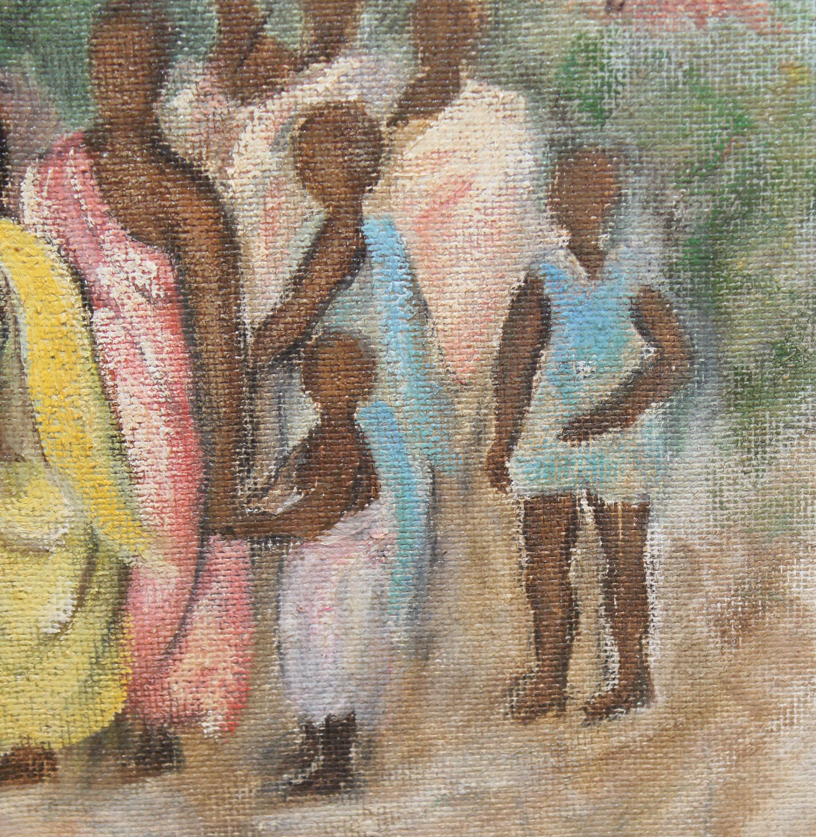 Gemischte Technik auf dem Tisch - Ein Tribut (Braun), Figurative Painting, von Rafael Illana