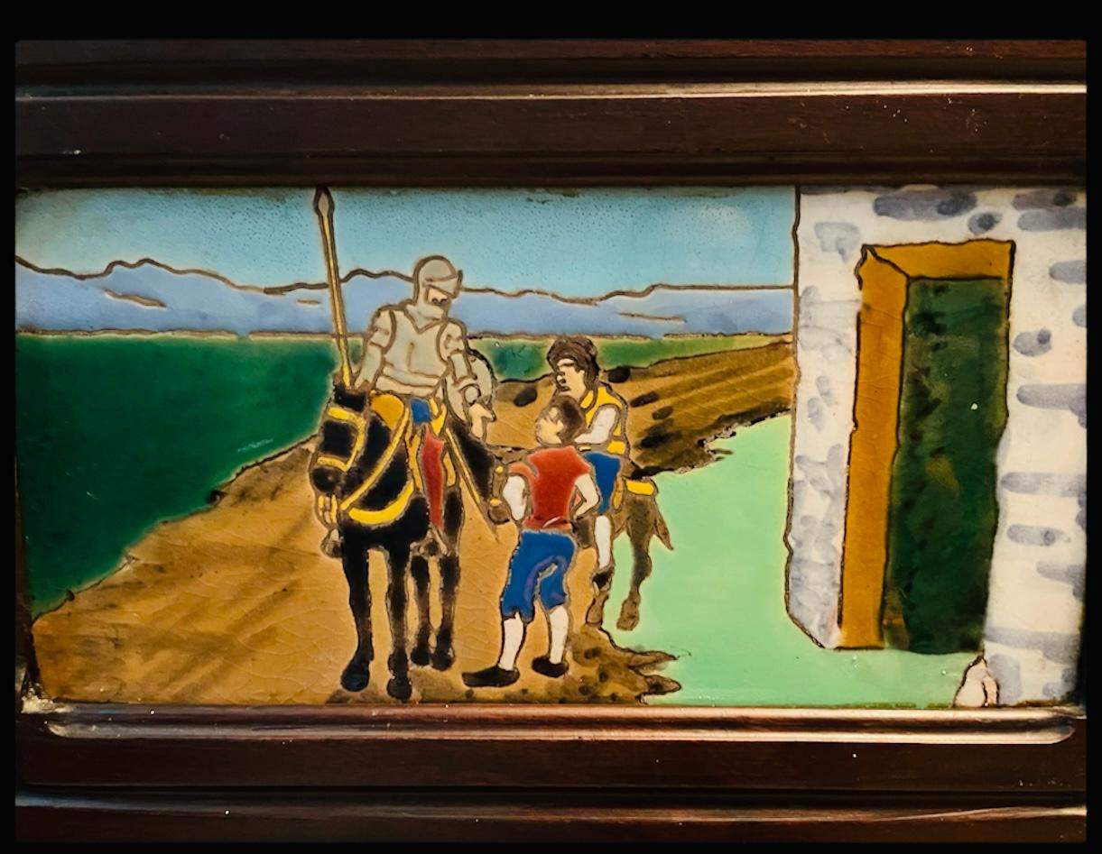 20th Century Rafael Margarida Rectangular Wood “Don Quixote” Jardiniere/Planter