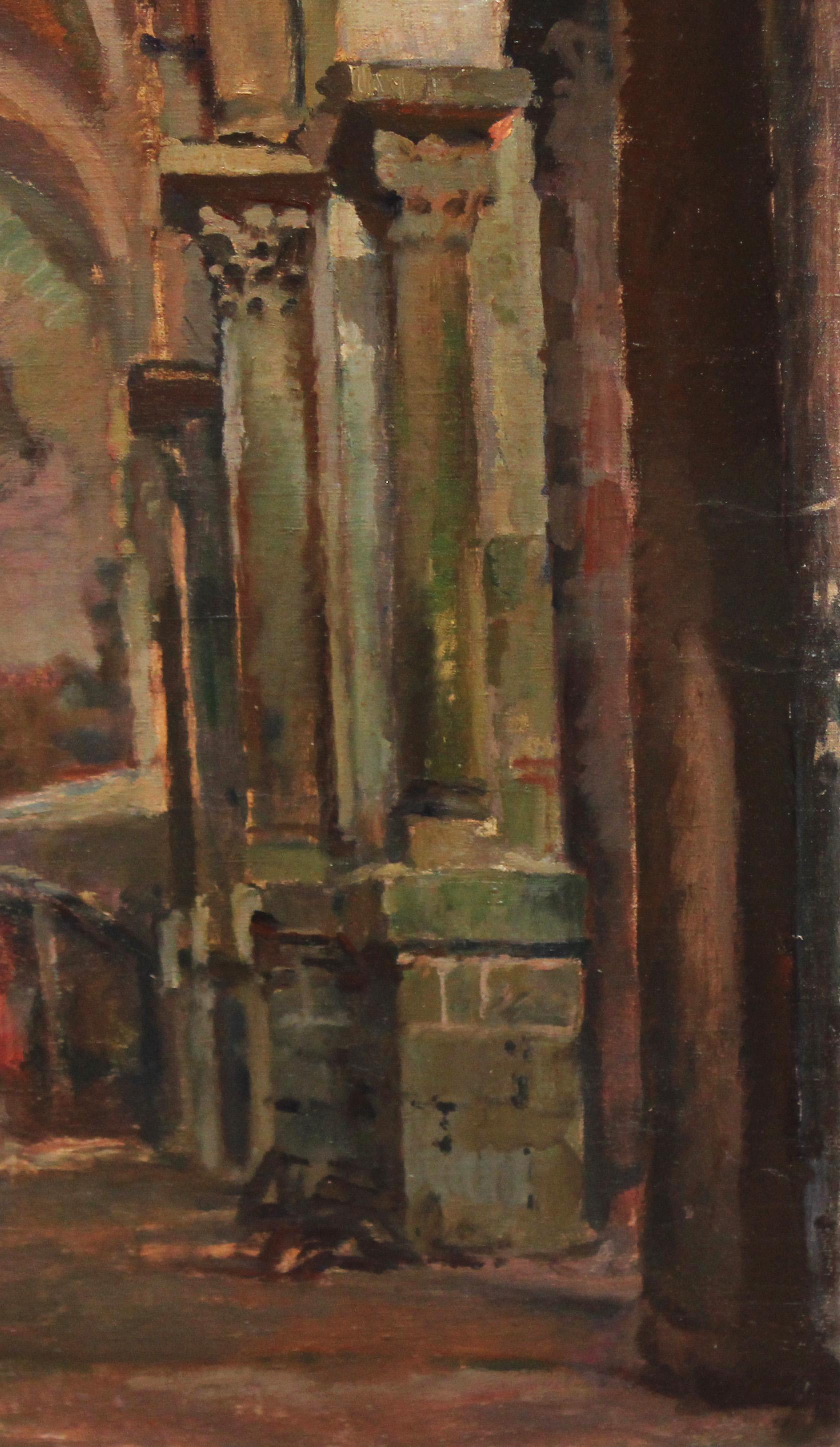 La obra va firmada por el artista en la parte inferior y fechada del año 1935

Se presenta sin enmarcar la pintura

El estado de la obra es aceptable

Medidas obra: 76 x 60