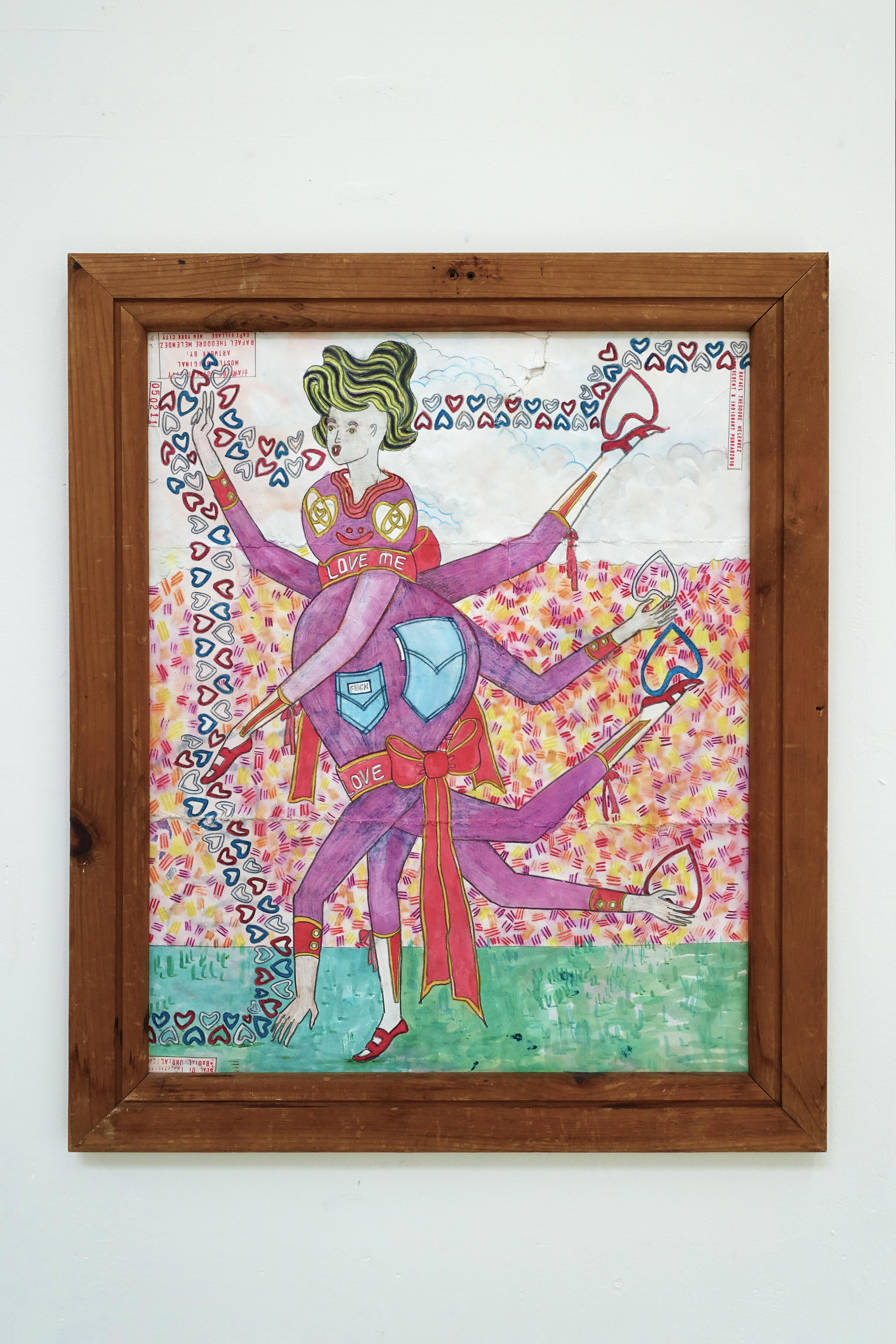 Rafael Melendez Figurative Art - Navigating A Love Storm in Octopus State