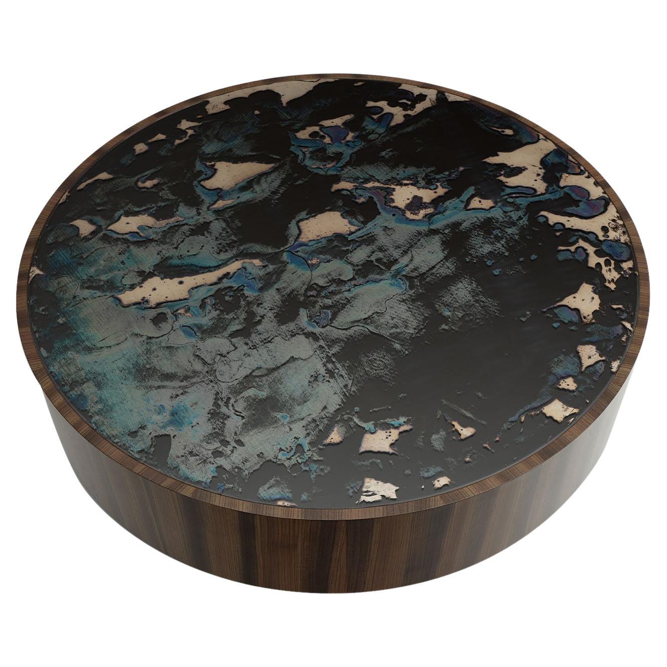 Rafael Round Zebrano Coffee Table