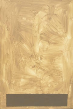 Ruz   Goldene  Abstraktes Acrylgemälde auf Leinwand mit Farben
