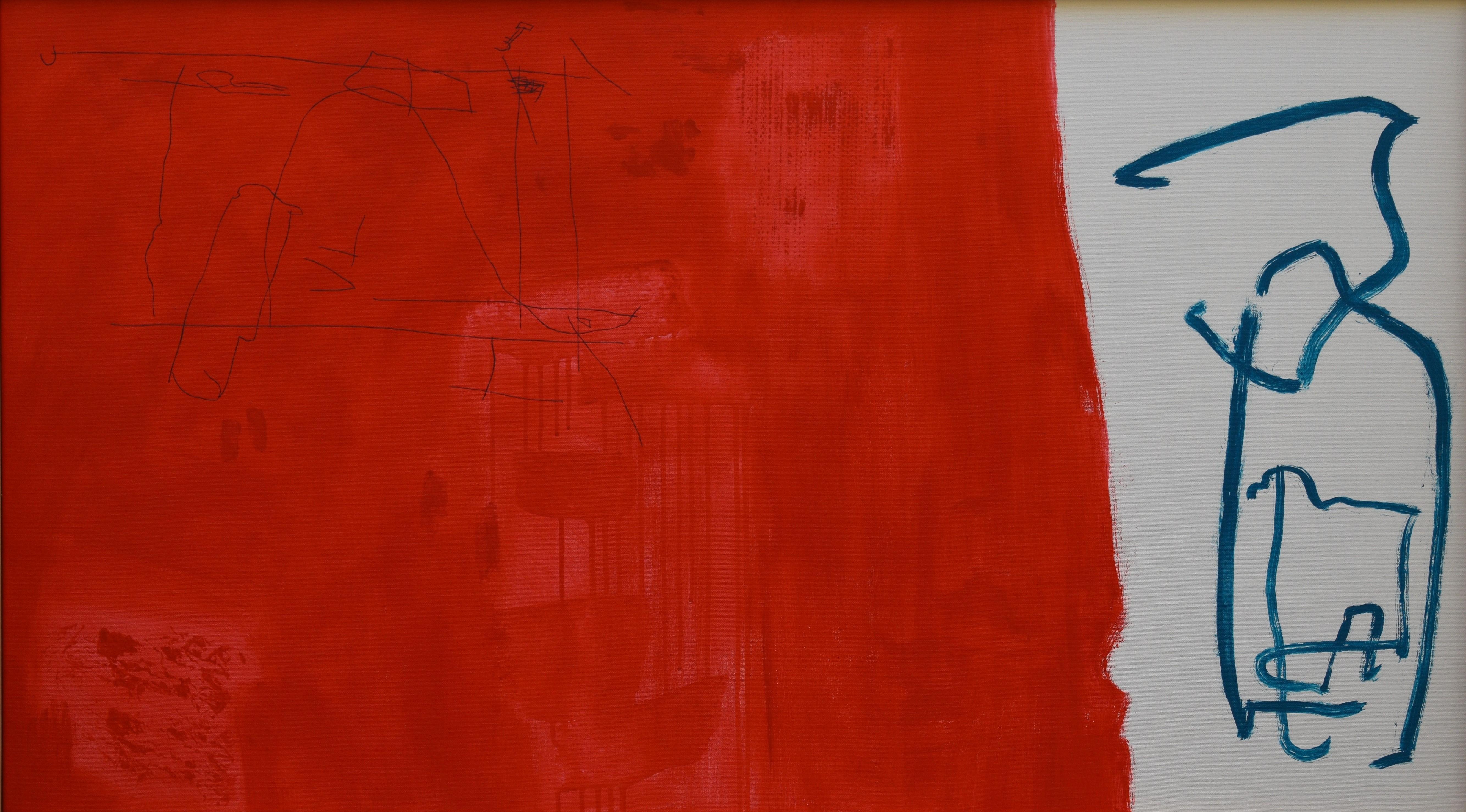 RAFAEL RUZ Abstract Painting - Indulgencia Acrylic Canvas Painting, Abstract, 21st Century, Framed
