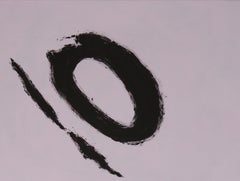 Ruz 10 Big  Gris  Noir  Acrylique abstraite Nocturno VII  Peinture