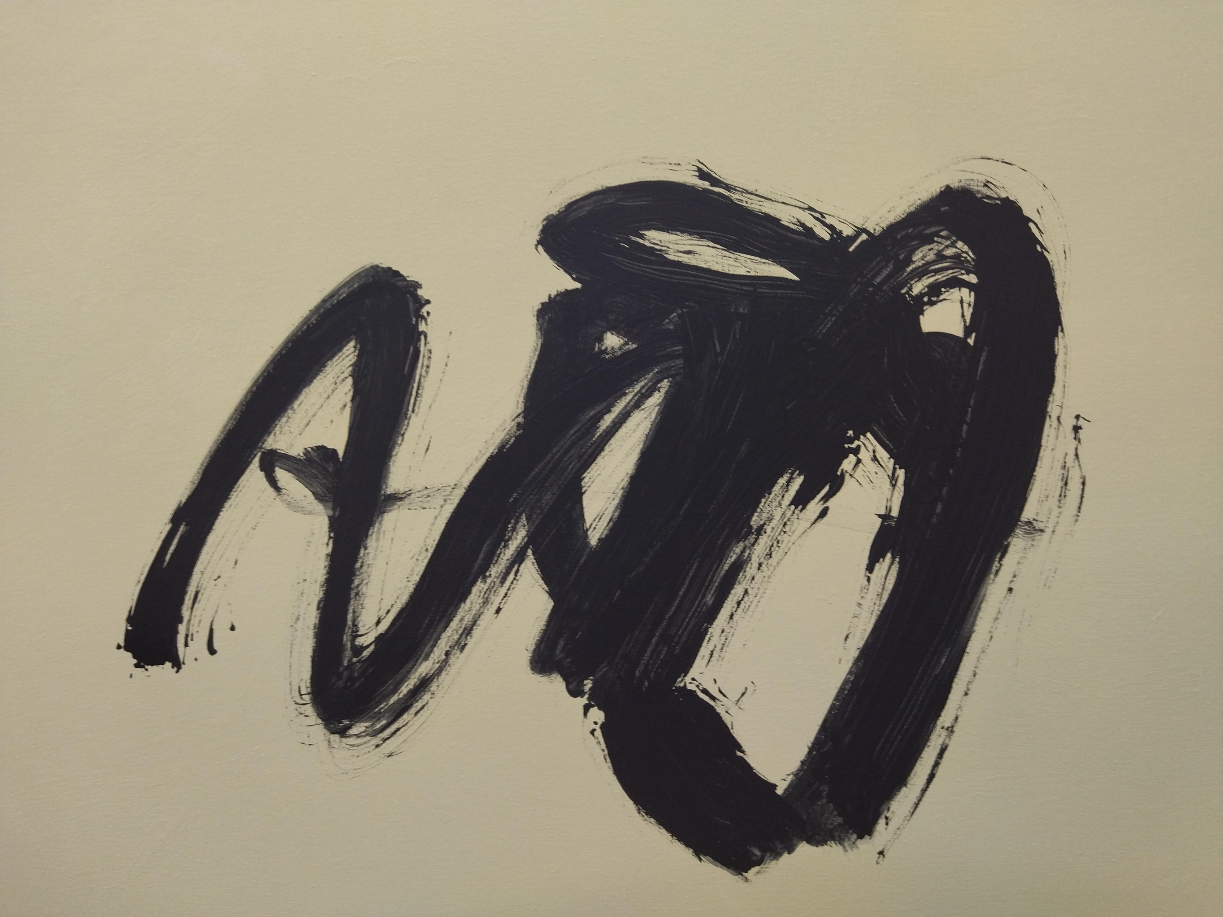 Ruz   Tela nera rossa -  Acrilico astratto  Pittura - Painting di RAFAEL RUZ