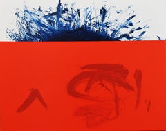 Ruz   Trino paisaje pintura abstracta sobre lienzo acrílico