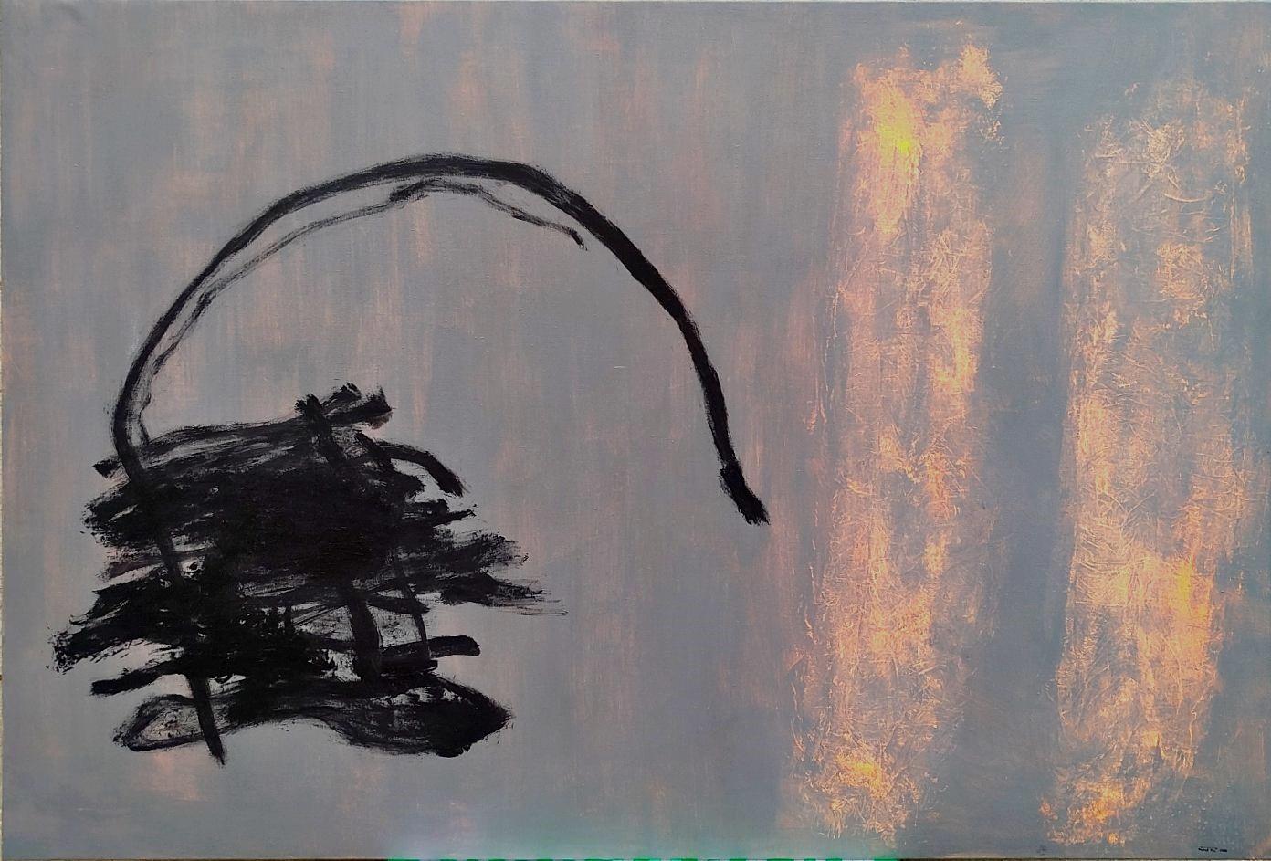 Abstract Painting di RAFAEL RUZ - Ruz  No se necesita mucho.... Interni -  Pittura astratta in acrilico su tela