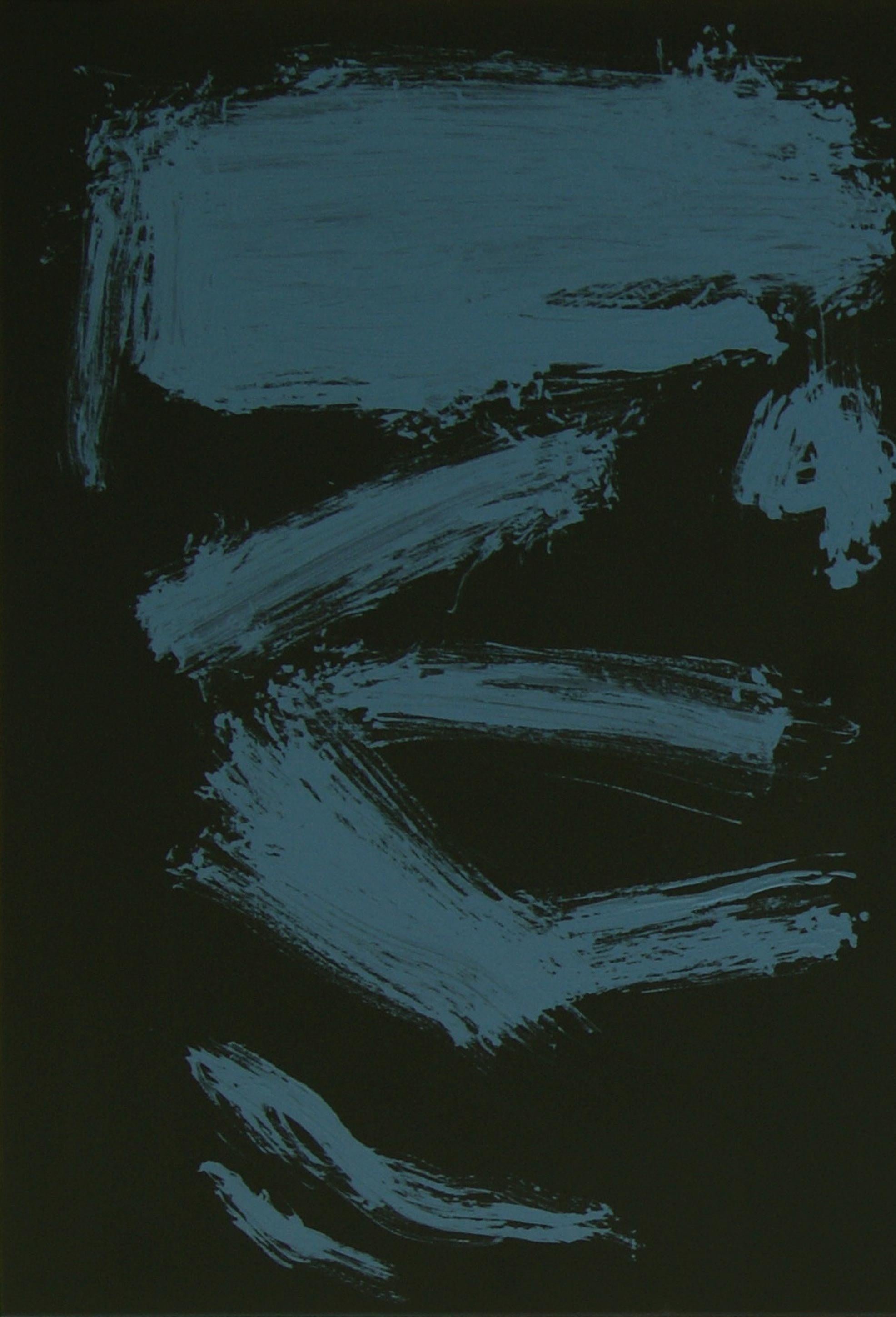 Ruz 28 Grande Nero Rosso HOMENAJE A PESSOA -  Pittura astratta su tela acrilica - Painting di RAFAEL RUZ