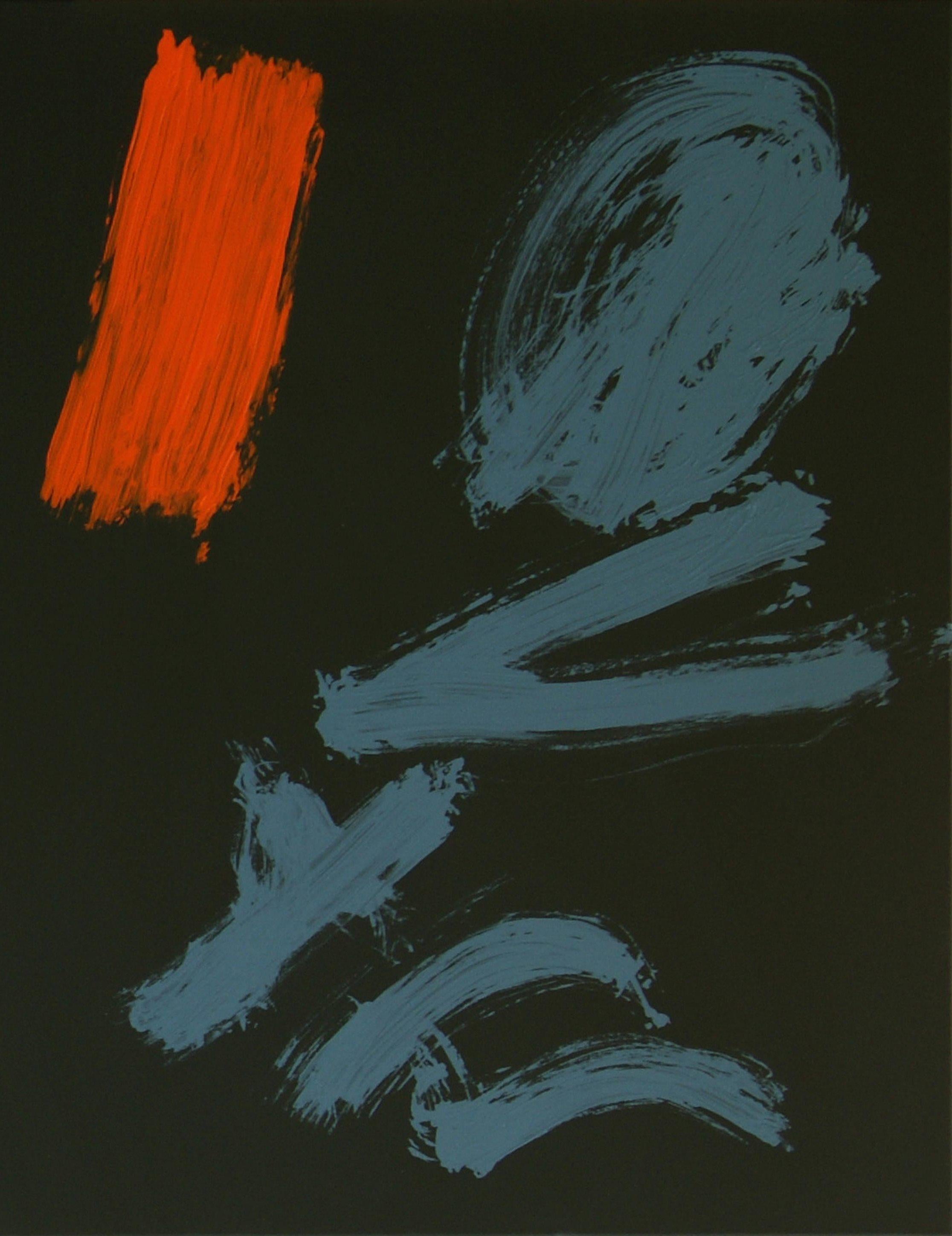 Ruz 28 Grande Nero Rosso HOMENAJE A PESSOA -  Pittura astratta su tela acrilica - Painting Astratto di RAFAEL RUZ