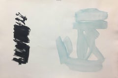 Ruz 20 Luz y Fondo Negro - Pintura Abstracta Acrílico sobre papel