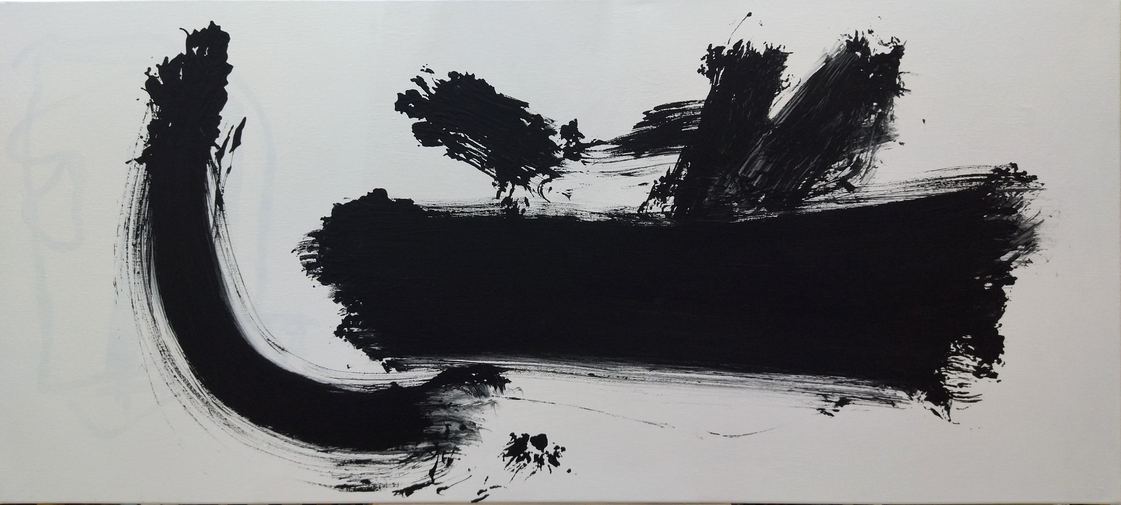 Ruz  Black White  Que Lejos. Paesaggi -  Acrilico astratto  Pittura - Painting di RAFAEL RUZ