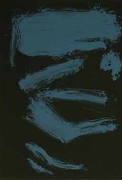 Ruz Big Black Red HOMENAJE A PESSOA - Abstract Acrylic canvas Painting