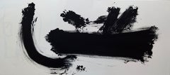  Ruz  Noir Blanc  Que Lejos. Paysages -  Acrylique abstrait  Peinture