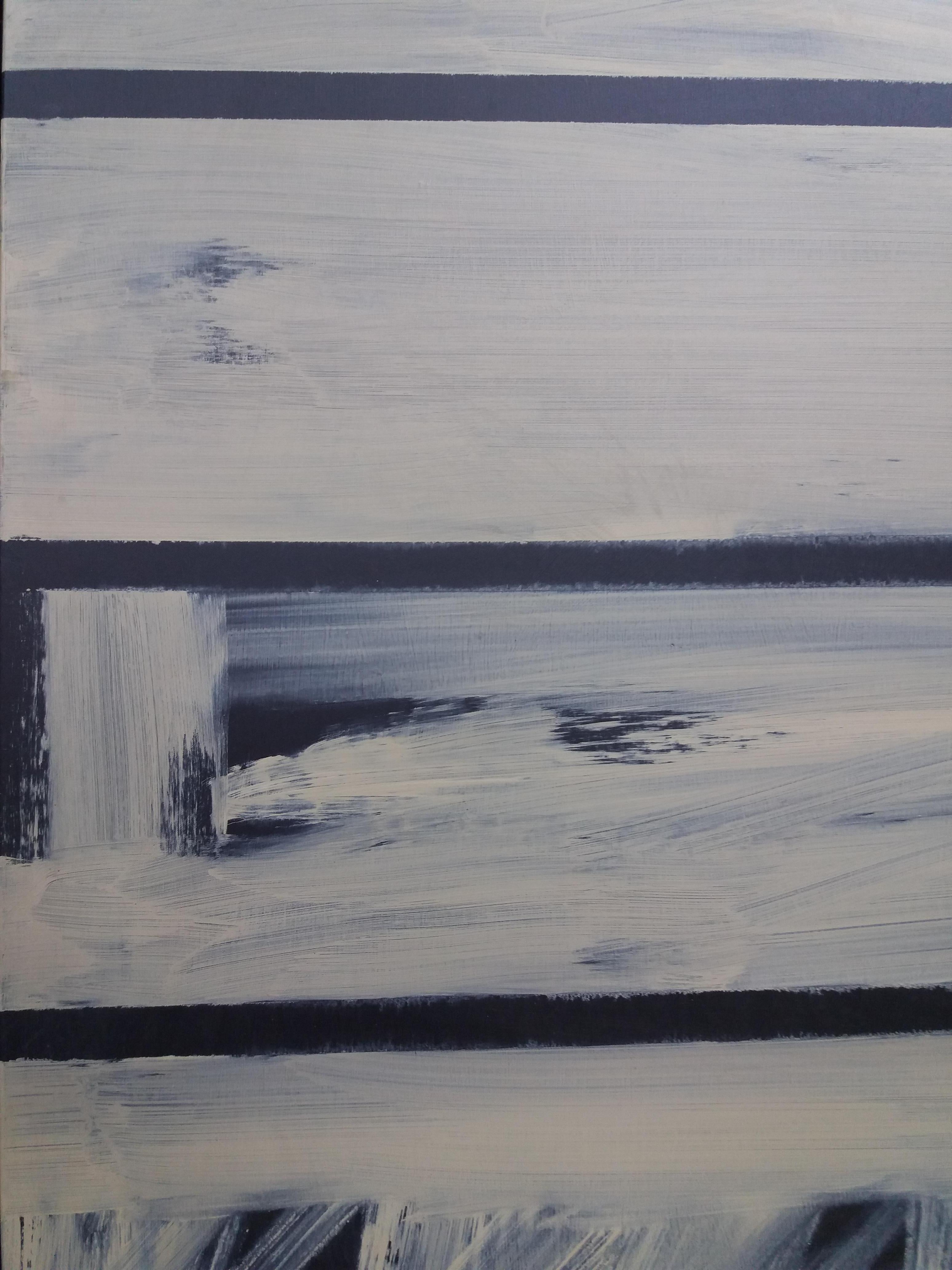 Ruz. Vertical. horizontal lines. Interior Landscapes - Abstract 
Acrylic on canvas .
Perfect condition.
RUZ, Rafael (Barcelona 1956)
While contemplating the painting of Ruz, we are inclined to talk about real ‘psychodrama’, in the same sense that