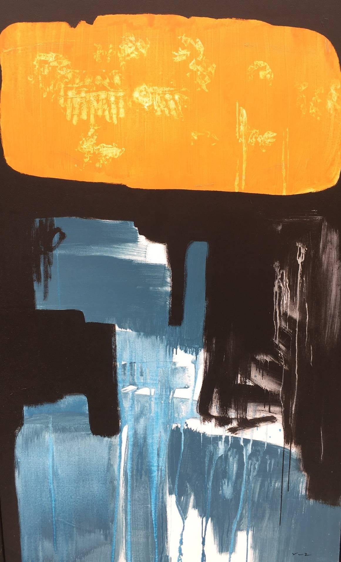 Farben - original abstraktes Acrylgemälde auf Leinwand. 
Rafael (Barcelona 1956)

Bei der Betrachtung des Gemäldes von Ruz ist man geneigt, von einem echten 