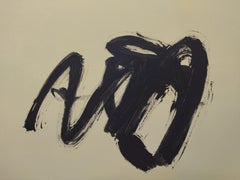 Ruz 8 Schwarz Rot Leinwand - Abstrakte Acrylmalerei