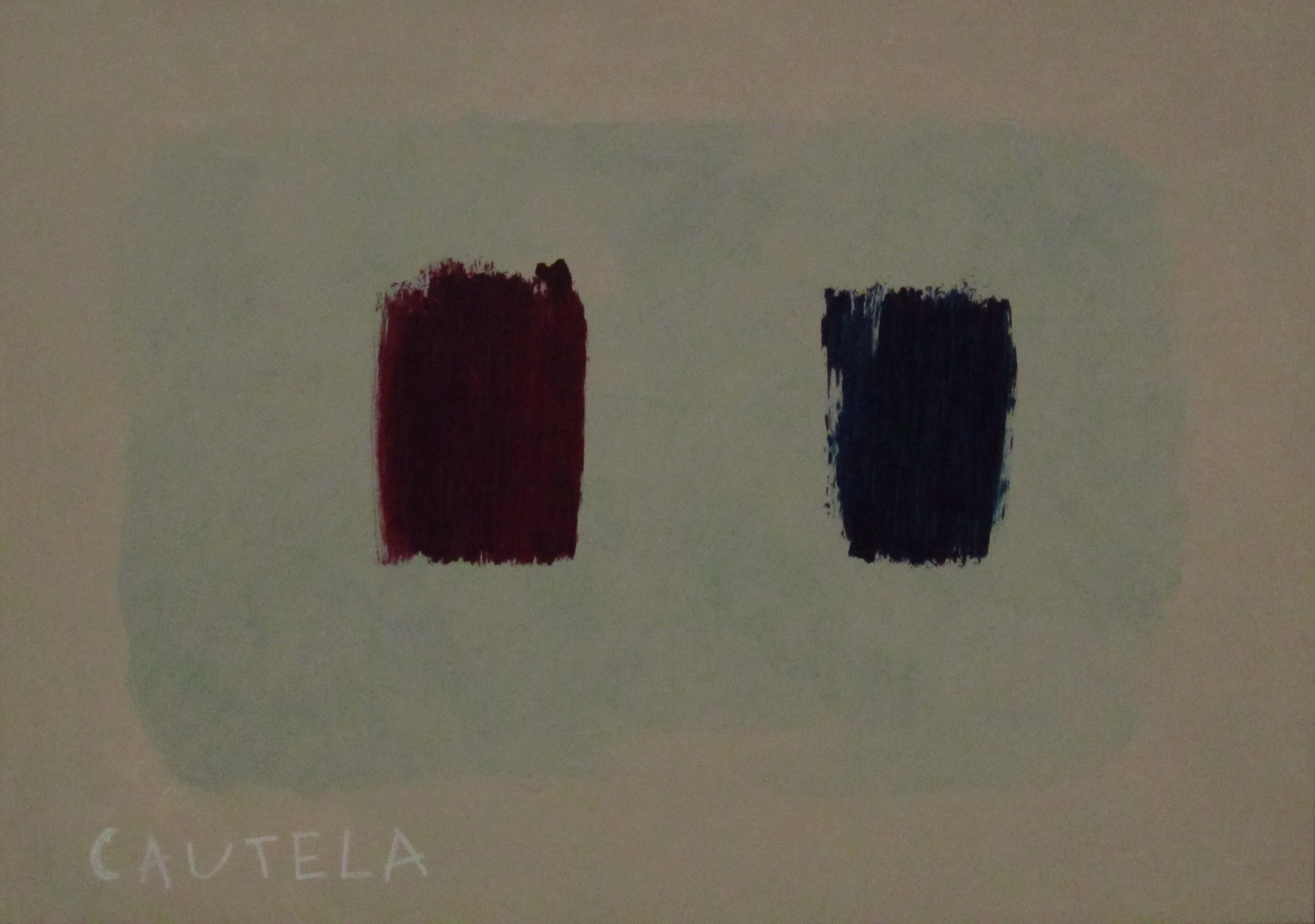 RAFAEL RUZ Abstract Painting - Ruz 9 Green Grey Abstract Acrylic Painting