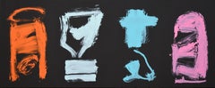 Ruz 9006 – Original-Acrylgemälde im abstrakten Stil, gerahmt, 21. Jahrhundert