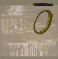 Ruz  9,1 Quadratisches, unwiderstehliches, abstraktes, abstraktes Gemälde aus Acryl auf Leinwand