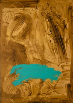 Pintura acrílica abstracta de Ruz, enmarcada, siglo XXI, 162 x 114 cm