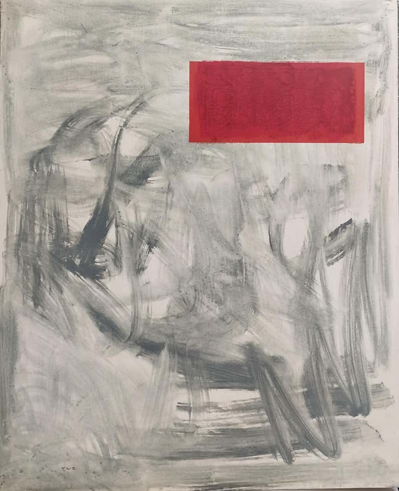 Rafaela Ruz Ruz Rafael Ruz - Ruz 3342 Abstract Acrylic Painting on Canvas, Framed, 21st ...