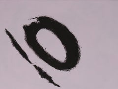 Ruz Big Gray Black Nocturno VII Abstract Acrylic Painting