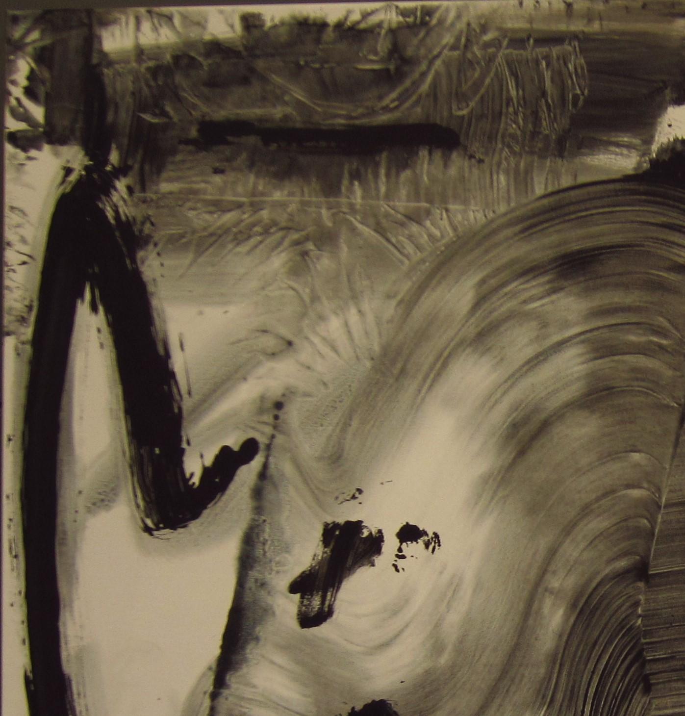 Ruz 6 Grande  Rojo  Gris  Negro    Pintura abstracta acrílica sobre lienzo - Painting de RAFAEL RUZ