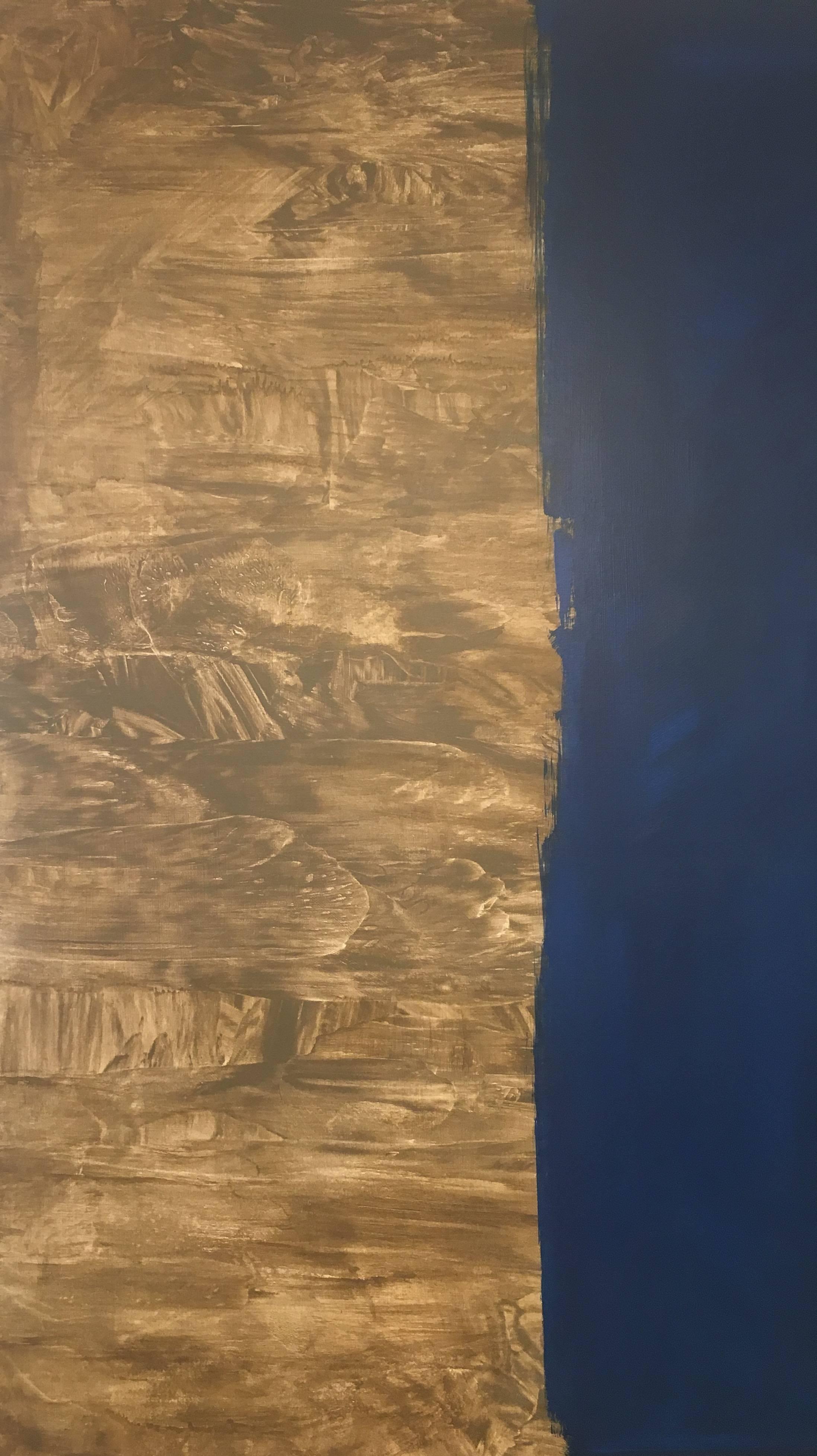 Ruz  Grandi Paesaggi Verticali -  Pittura astratta in acrilico su tela - Painting di RAFAEL RUZ