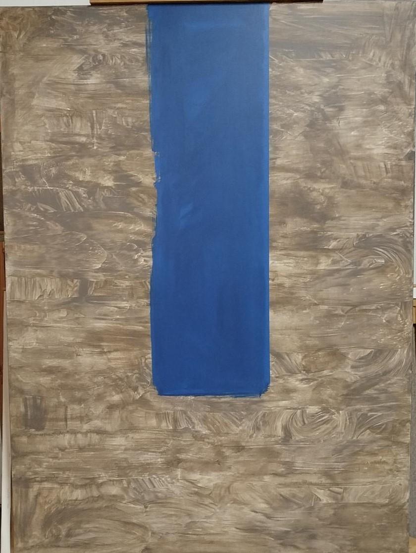 RAFAEL RUZ Abstract Painting - Ruz Big Vertical Landscapes - Abstract Acrylic on canvas Painting