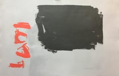 Ruz   Black and Red- original abstract acrylic painting