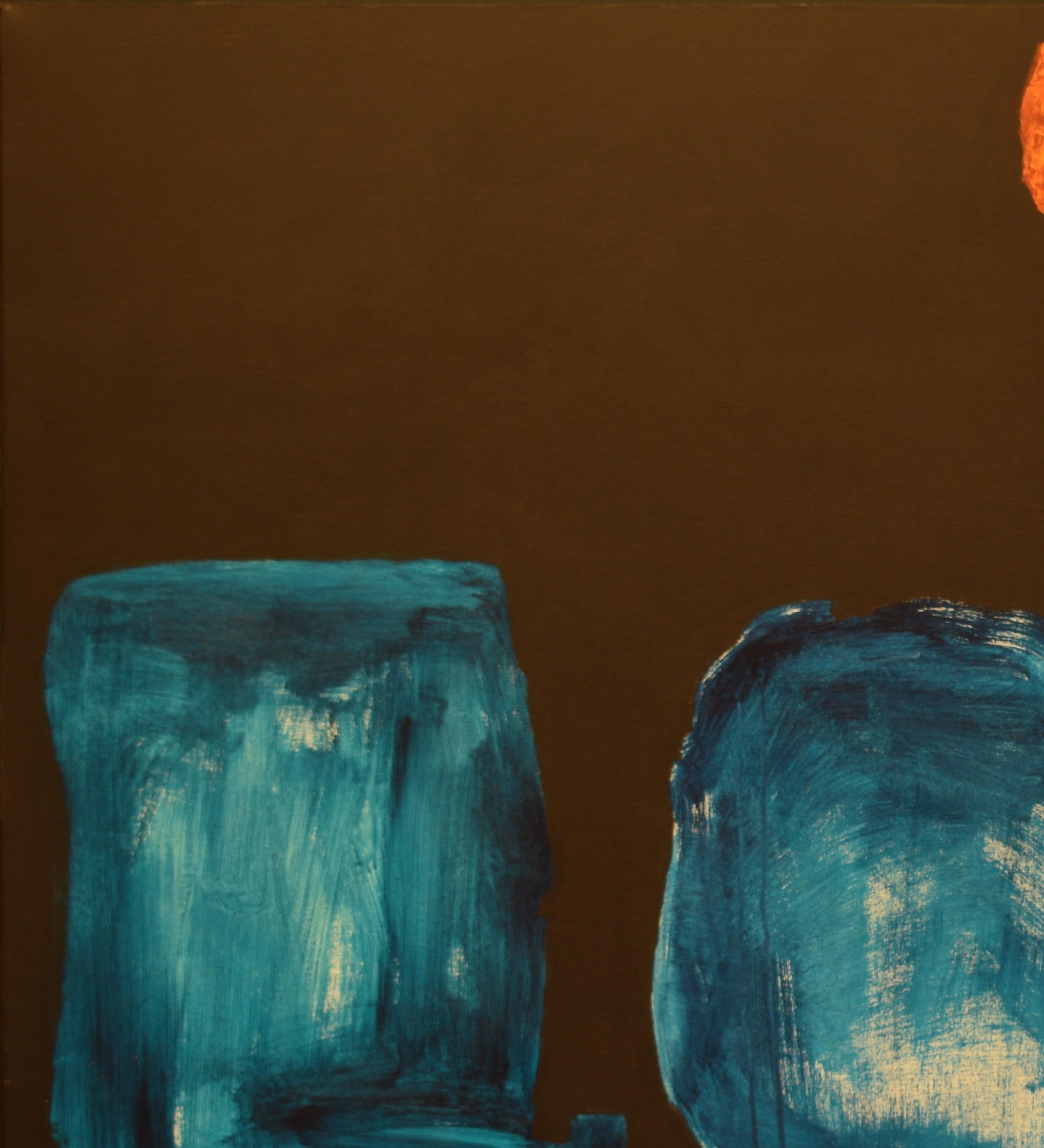 Ruz  Schwarz  Bigli  Vinculo -  Abstrakt-Acryl  Malerei – Painting von RAFAEL RUZ