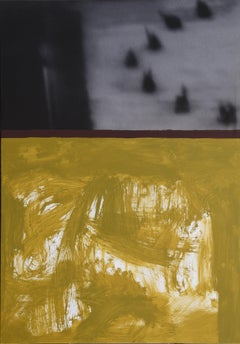 Ruz Noir Gris Vert peinture acrylique sur toile