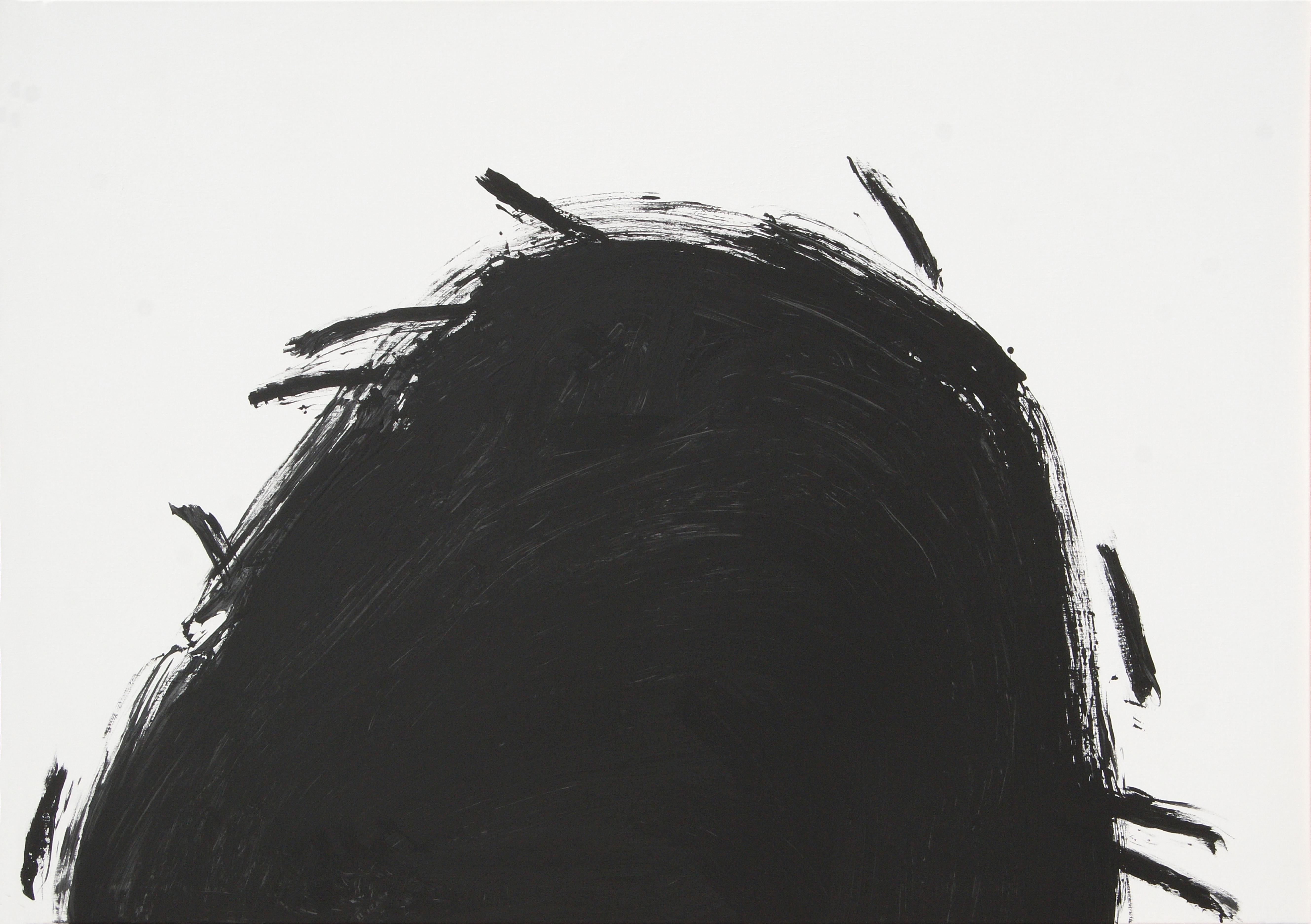Abstract Painting de RAFAEL RUZ - Ruz  Negro  serie Qui Primitivum est Abstracto Acrílico sobre lienzo
