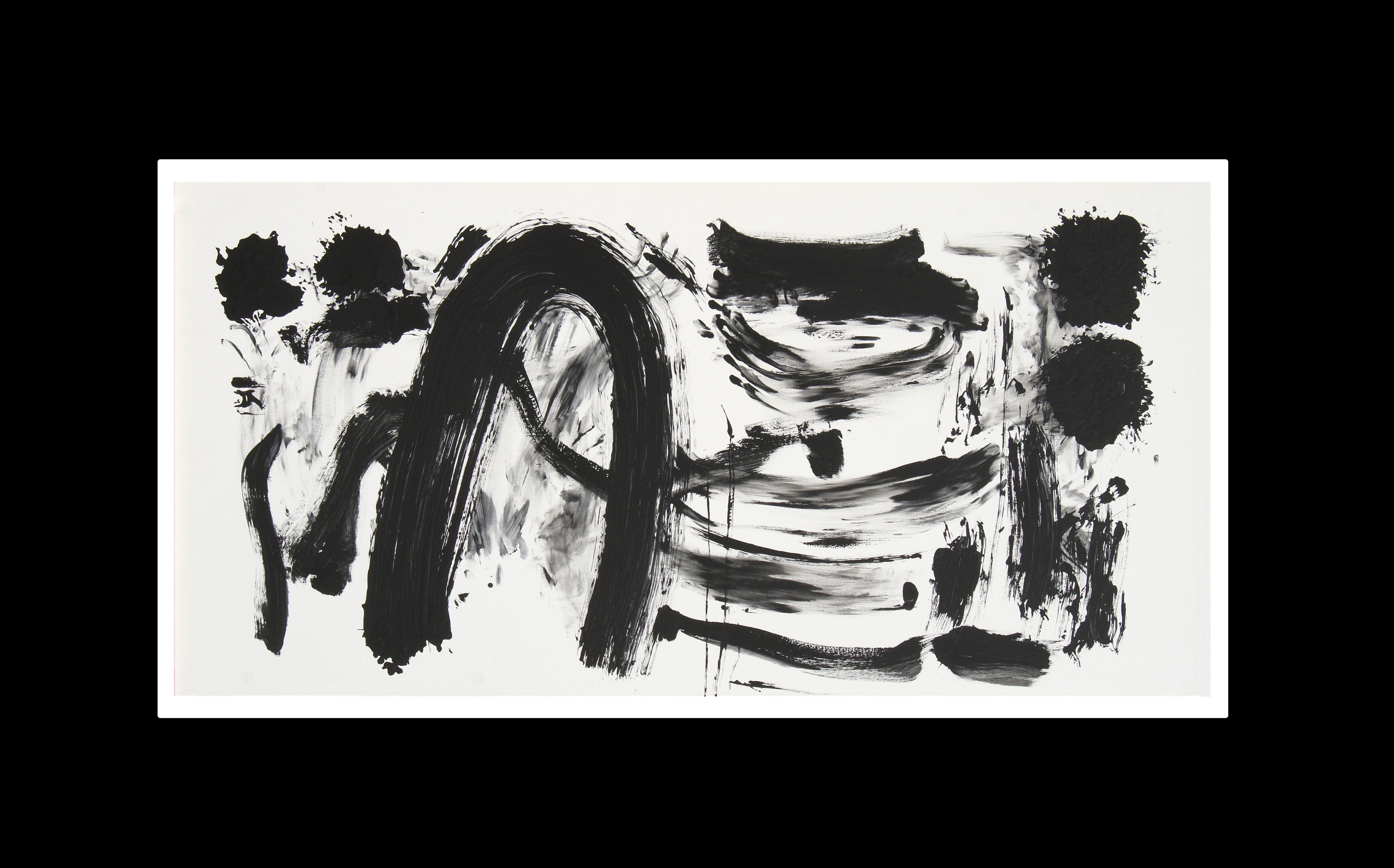 Ruz  Black White  Qui Primitivum est Pittura astratta acrilica su tela - Painting di RAFAEL RUZ