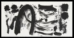 Ruz Schwarz Weiß Qui Primitivum est, Abstraktes Gemälde, Acryl auf Leinwand