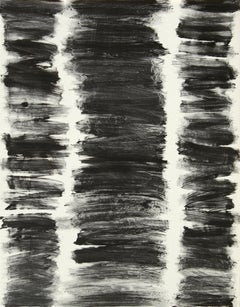 Ruz  Serie Blanco Negro Qui Primitivum est  Pintura acrílica sobre lienzo