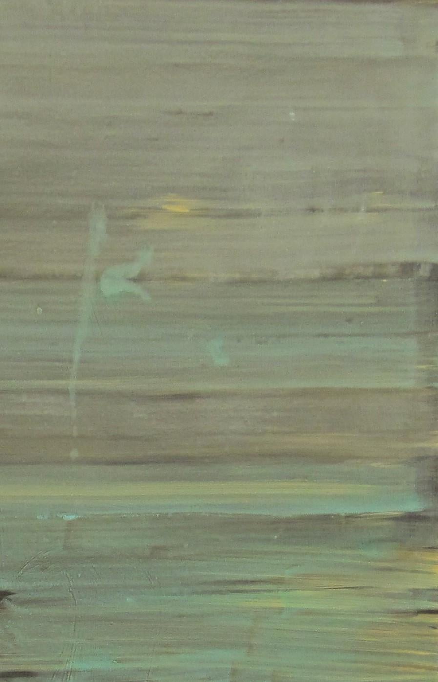 Ruz   Blues & Greene  Morbidamente eretto.  pittura su tela acrilica - Abstract Painting Grigio di RAFAEL RUZ