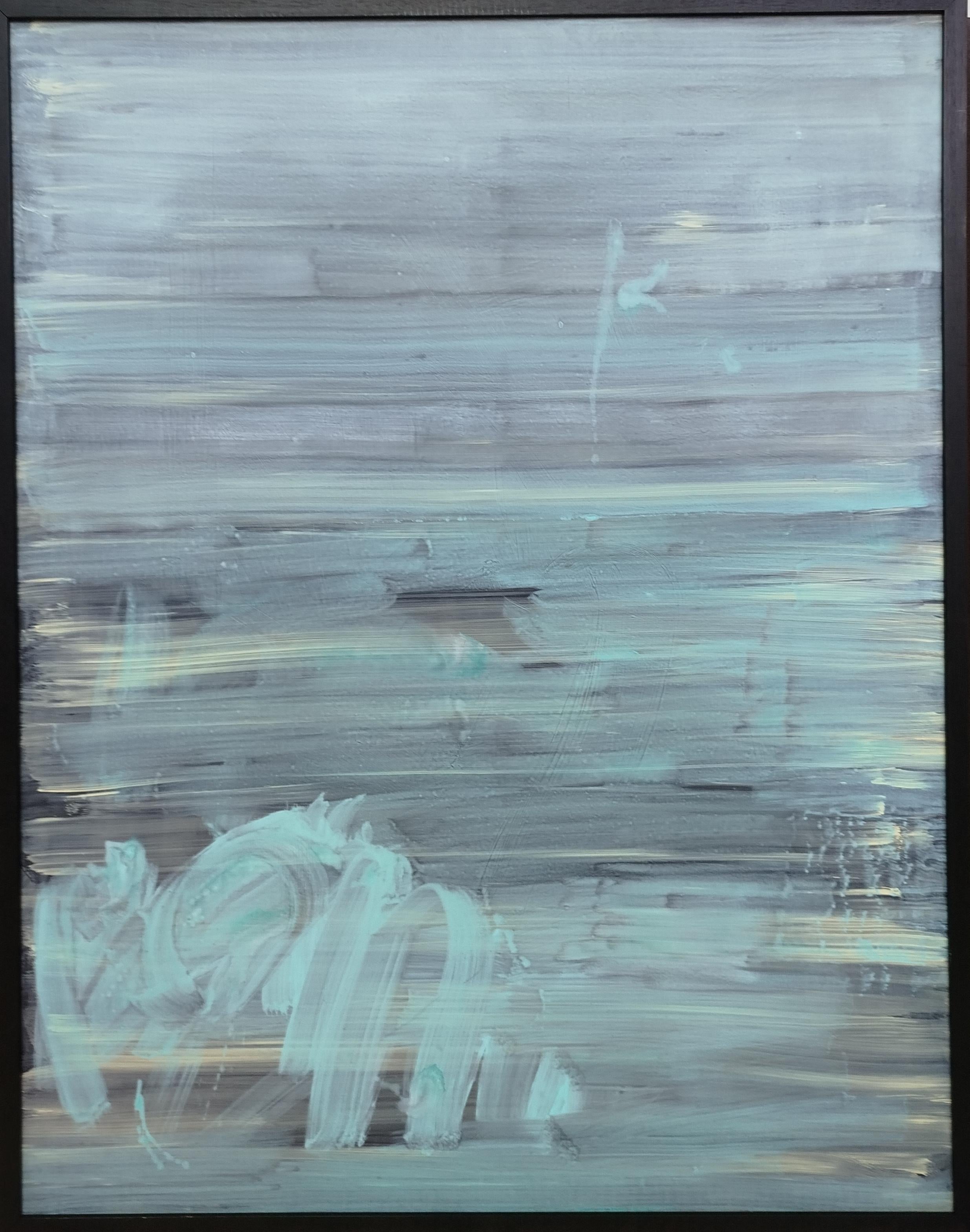 Ruz   Blues Soft Upright.  pittura su tela acrilica - Painting Astratto di RAFAEL RUZ
