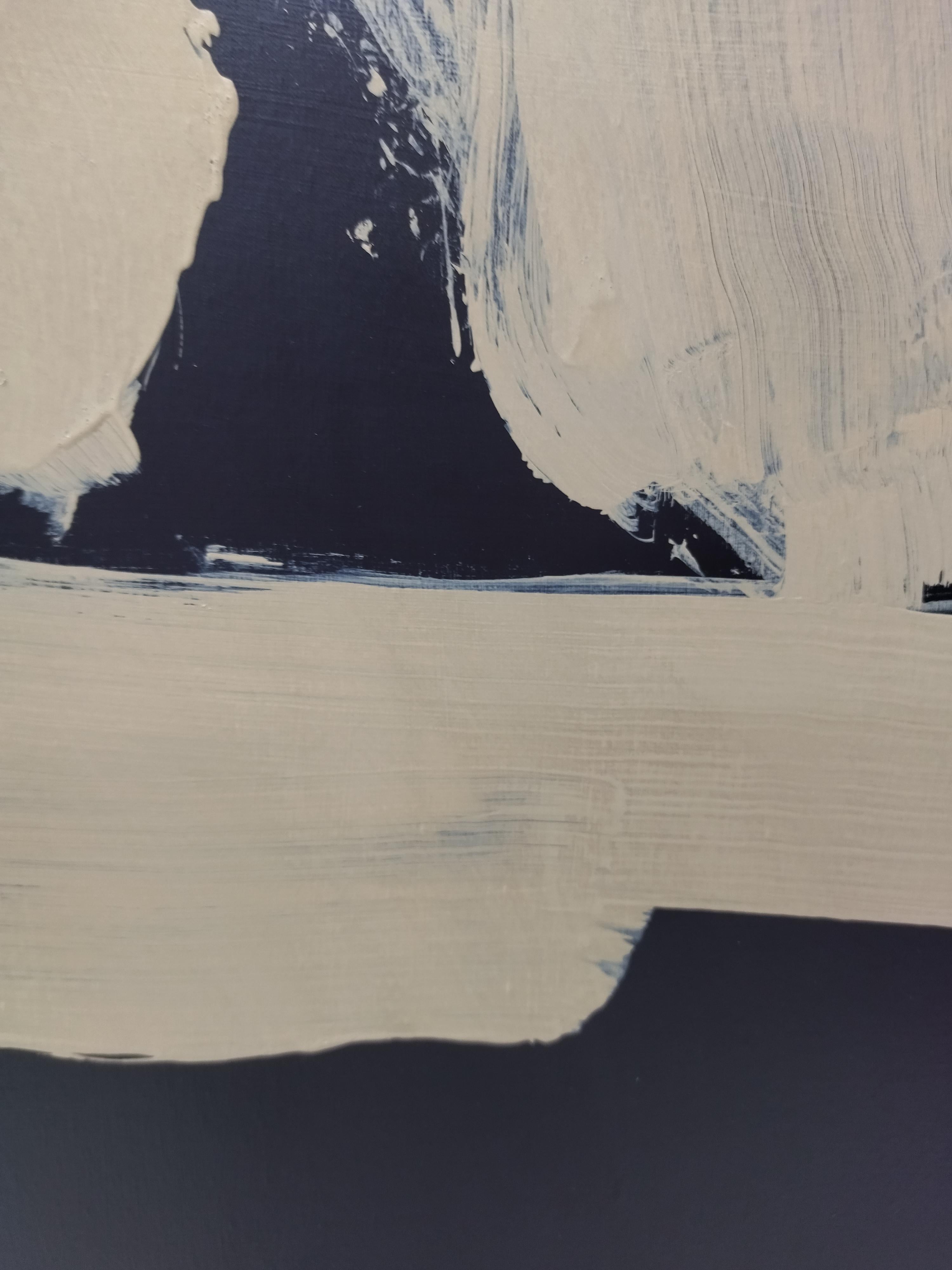 Ruz  Dark Blue Vertical Testigo. Landscapes -  Abstract Acrylic  Painting For Sale 4