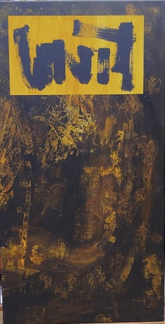 Ruz Exodo pintura original abstracta en lienzo acrílico