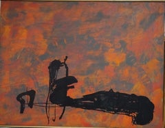 „Ruz Febril Rutina“ – Acrylgemälde, abstrakt, gerahmt, 21. Jahrhundert