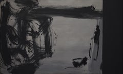 Ruz  Gris et noir  INSIGNIFICANTE Acrylique abstraite sur toile 