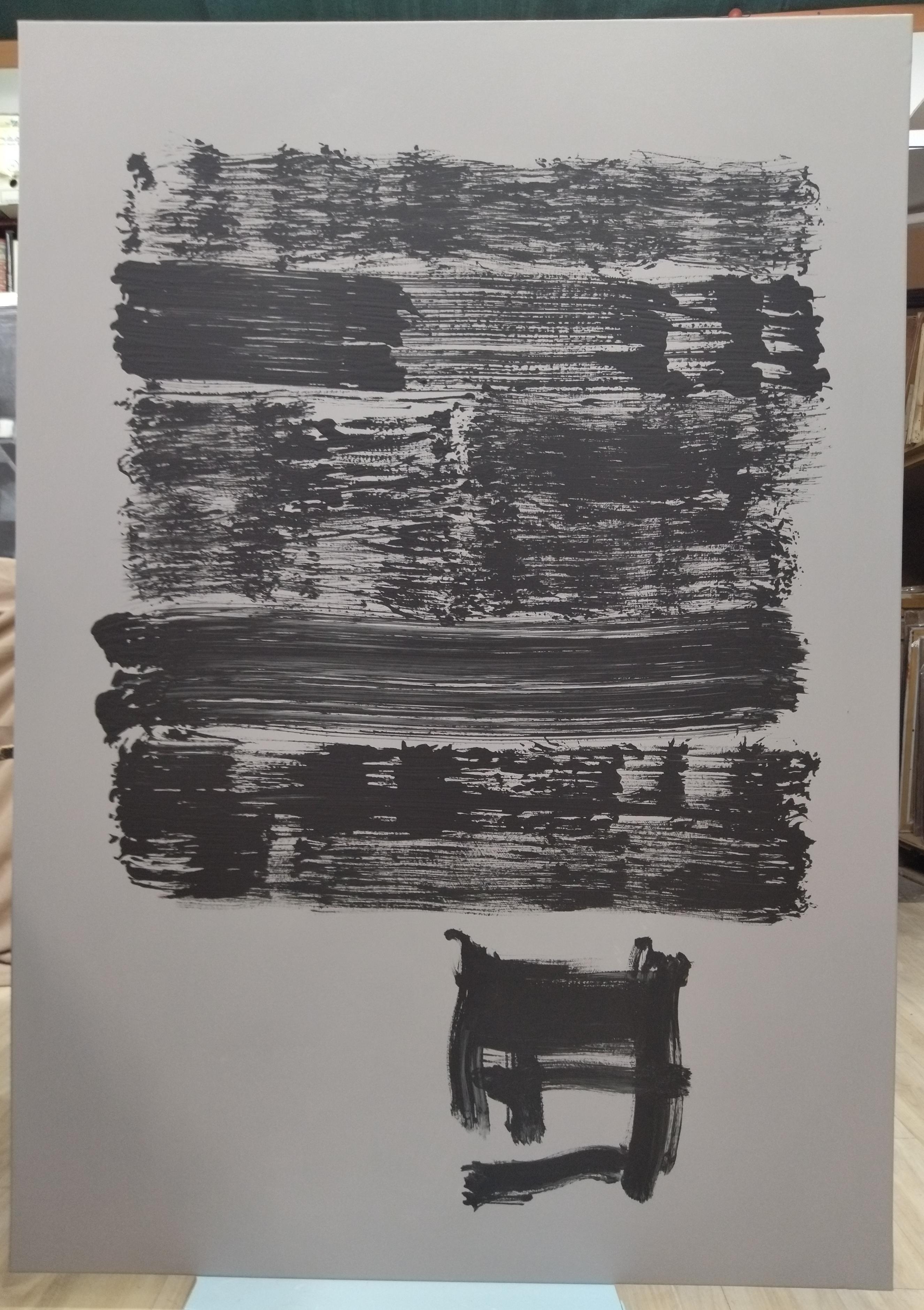 Ruz   Gris Negro Qui Primitivum est. Paisajes -  Acrílico abstracto  Pintura - Painting de RAFAEL RUZ