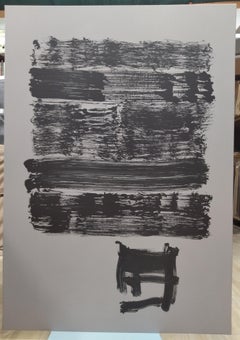 Ruz   Gray Black Qui Primitivum est. Landscapes -  Abstract Acrylic  Painting