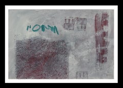 Ruz  grauer Bereich original abstrakte Acrylmalerei